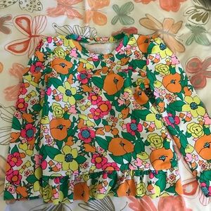 Girls Floral Rash Guard